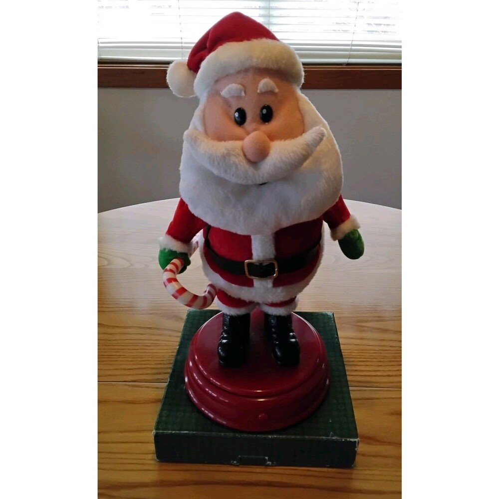 Vintage Animated Dancing Musical Christmas Santa I Like To Move It New See Video